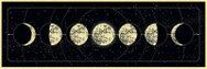 INTERDRUK Panoramic puzzle: Galaxy: Moon Phases 1000 pieces - Jigsaw Puzzle