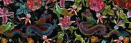 INTERDRUK Panoramic puzzle: Secret Garden: the Dragon's Garden 1000 pieces - Jigsaw Puzzle