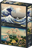 GRAFIKA Puzzle Great wave off the coast of Kanagawa and Shinagawa Urban Area 2 × 500 pieces - Jigsaw Puzzle