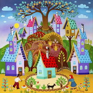 ALIPSON Square puzzle Magic Garden 1000 pieces - Jigsaw Puzzle