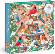 GALISON Metallic Square Puzzle Festive Birds 500 pieces - Jigsaw Puzzle