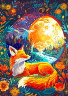 ENJOY Moon Fox Puzzle 1000 pieces - Jigsaw Puzzle