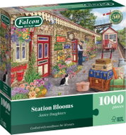 FALCON Puzzle Flowers at the Train Station 1000 Pieces - Jigsaw Puzzle