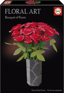 EDUCA 3D Puzzle Floral Art: Red Roses - 3D Puzzle