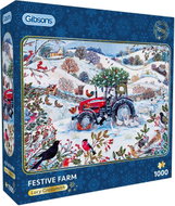 GIBSONS Festive Farm Jigsaw Puzzle 1000 pieces - Jigsaw Puzzle