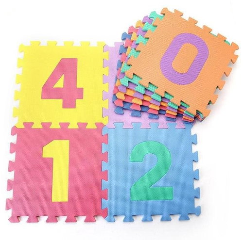 Children's play mat with numbers Sedco 30×30×1,0 cm - 10pcs - Foam Puzzle - Main image