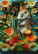 TREFL Puzzle Paper Art: Hedgehog 1000 pieces - Jigsaw Puzzle