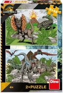 Dino Jurský svět 2v1, 2 × 48 dílků - Jigsaw Puzzle