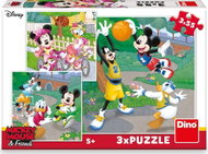 Dino Mickey Mouse a kamarádi 3 × 55 dílků - Jigsaw Puzzle