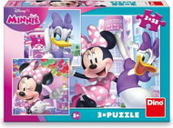 Dino Minnie a Daisy 3v1, 3 × 55 dílků - Jigsaw Puzzle
