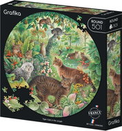 Grafika Tygří kočky v džungli 501 dílků - Jigsaw Puzzle