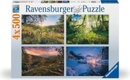 Ravensburger Čtyři roční období 4 × 500 dílků - Jigsaw Puzzle