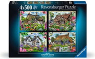 Ravensburger Happy Days č. 10: Venkovské zahrady 4 × 500 dílků - Jigsaw Puzzle
