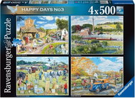 Ravensburger Happy Days č. 3: Nostalgie na venkově 4 × 500 dílků - Jigsaw Puzzle