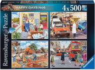 Ravensburger Happy Days č. 6: Pracovní vzpomínky 4 × 500 dílků - Jigsaw Puzzle