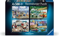 Ravensburger Happy Days č. 8: Dovolené 4 × 500 dílků - Jigsaw Puzzle
