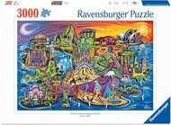 Ravensburger Ostrov památek 3000 dílků - Jigsaw Puzzle