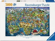 Ravensburger Svět na mapě 5000 dílků - Jigsaw Puzzle