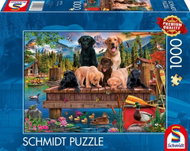 Schmidt Psí rodina u jezera 1000 dílků - Jigsaw Puzzle
