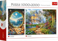 Trefl moře a Letní sídlo 1000 + 2000 dílků - Jigsaw Puzzle