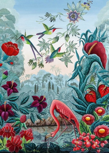 HEYE Puzzle Exotic garden: bird paradise 1000 pieces Main image HEYE Puzzle Exotic garden: bird paradise 1000 pieces - Jigsaw Puzzle - Main image