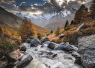 HEYE Puzzle Mountain stream, Switzerland 1000 pieces - Jigsaw Puzzle