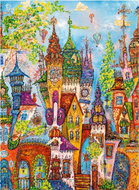 HEYE Puzzle Charming Village: the Red Arches 1000 pieces - Jigsaw Puzzle