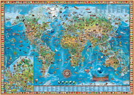 HEYE Puzzle Map Art: Amazing World 2000 pieces - Jigsaw Puzzle