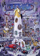 HEYE Puzzle Rocket launch 1000 pieces - Jigsaw Puzzle