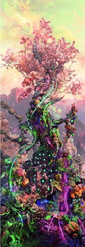 HEYE Vertical Puzzle Enigma Trees: Phosphorescent Tree 1000 pieces - Jigsaw Puzzle - Main image