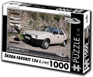 RETRO-AUTA Puzzle No. 13 Škoda Favorit 136 L (1989) 1000 pieces - Jigsaw Puzzle