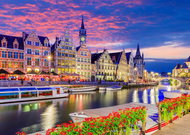 ENJOY Puzzle Gent at dusk, Belgium 1000 pieces - Jigsaw Puzzle