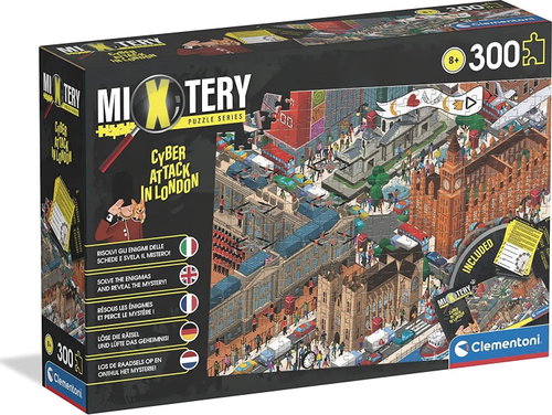 CLEMENTONI MIXTERY Útok hackerů v Londýně 300 dílků - Puzzle - Hlavní obrázek