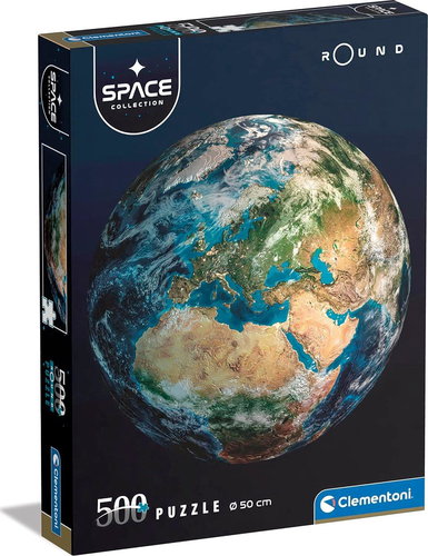 CLEMENTONI Round Space: Earth 500 pieces - Jigsaw Puzzle - Main image