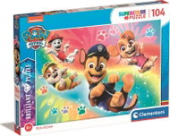 CLEMENTONI Brilliant Paw Patrol: Chase, Skye, Marshal and Rubble 104 pieces - Jigsaw Puzzle