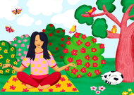ENJOY Puzzle Yoga in the park 1000 pieces - Jigsaw Puzzle
