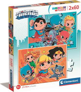 CLEMENTONI DC Super Friends 2 × 60 pieces - Jigsaw Puzzle