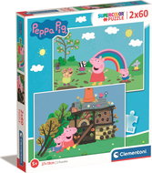 CLEMENTONI Pepin Pig 2 × 60 pieces - Jigsaw Puzzle