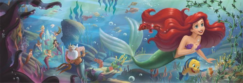 CLEMENTONI Panoramic Little Mermaid 1000 pieces - Jigsaw Puzzle - Main image