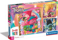 CLEMENTONI Trolls 3, 3 × 48 pieces - Jigsaw Puzzle