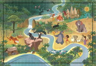 CLEMENTONI Story Maps: the Jungle Book 1000 pieces - Jigsaw Puzzle