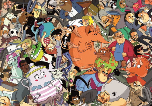 CLEMENTONI Netflix: This World Can't Get Me (Zerocalcare IV) 1000 episodes - Jigsaw Puzzle - Main image