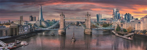 CLEMENTONI Panoramic Across the River Thames 1000 pieces - Jigsaw Puzzle - Main image