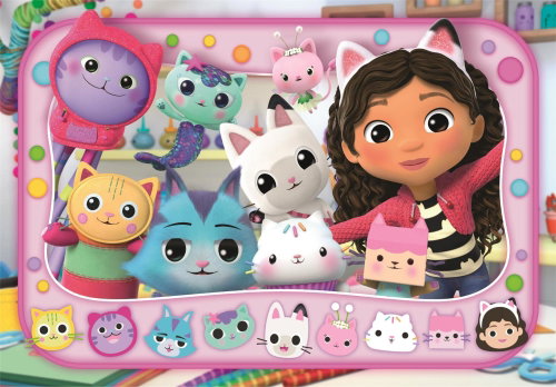 CLEMENTONI Gaby's Magic House: Gaby and the Cats MAXI 60 pieces - Jigsaw Puzzle - Main image