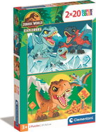 CLEMENTONI Jurassic World 2 × 20 pieces - Jigsaw Puzzle
