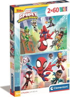 CLEMENTONI Spidey and his amazing friends 2 × 60 pieces - Jigsaw Puzzle