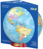 Eurographics Puzzle in tin box world map 550 pieces - Jigsaw Puzzle