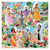 Eeboo Square Puzzle The Garden of Poets 1000 pieces - Jigsaw Puzzle