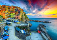 ENJOY Puzzle Port of Manarola at sunset, Cinque Terre, Italy 1000 pieces - Jigsaw Puzzle