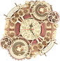 3D Puzzle ROBOTIME Rokr 3D Wooden Puzzle Wall Clock Zodiac 168 pieces - 3D puzzle